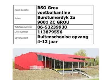 BSO Grou Voetbalkantine