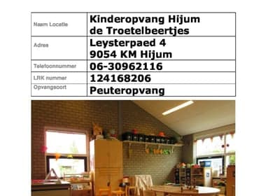 KDV Hijum De Troetelbeertjes