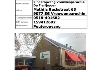 KDV Vrouwenparochie De Fierljepper