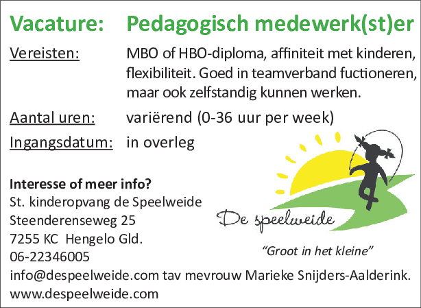 St. kinderopvang de Speelweide foto 6