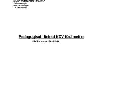 KDV Hoogkerk Kruimeltje foto 7