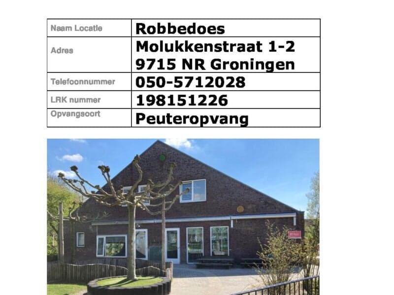 KDV Groningen Robbedoes foto 5