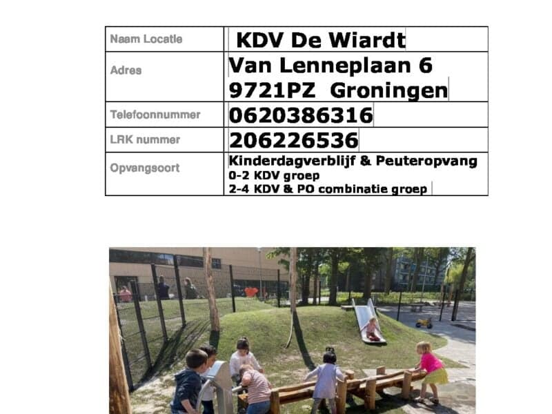 KDV Groningen De Wiardt foto 10