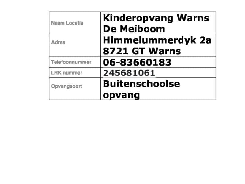 BSO Warns de Meiboom 2