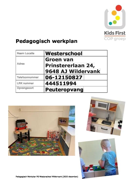 Peuteropvang Westerschool foto 10