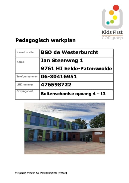 BSO Eelde IKC De Westerburcht foto 5