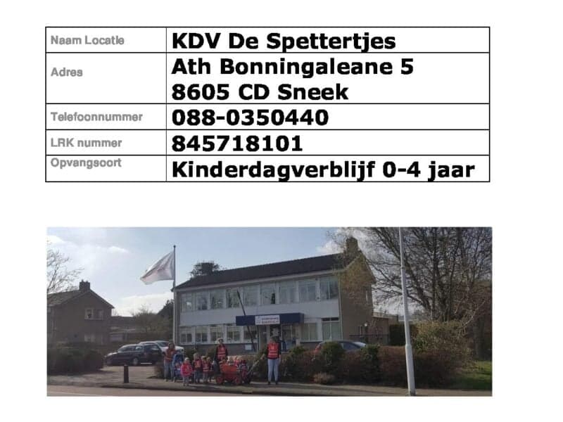 KDV Sneek De Spettertjes