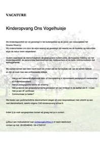 Kinderopvang Ons Vogelhuisje foto 5