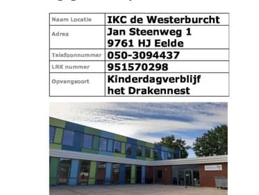 KDV Eelde IKC De Westerburcht 2